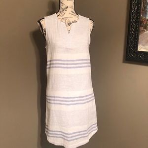 Beach lunch lounge striped dress XS